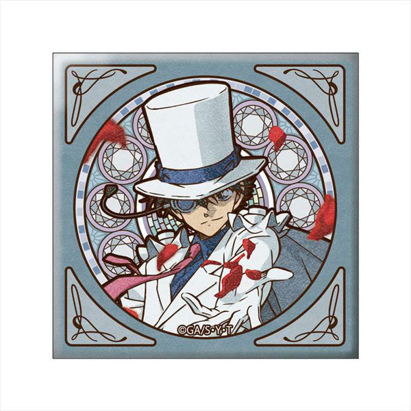 名探偵コナン(アールヌーボー)スクエア缶バッジ怪盗キッド 名探偵コナン(アールヌーボー)スクエア缶バッジ怪盗キッド